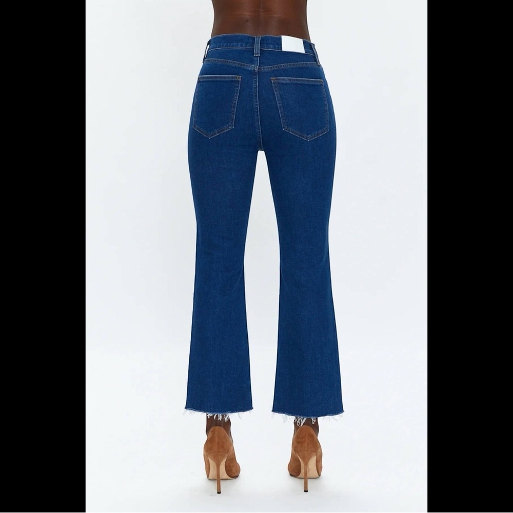 Pistola Lennon High Rise‎ Boot Cut Crop in Waterloo Raw Hem - Picture 2 of 12
